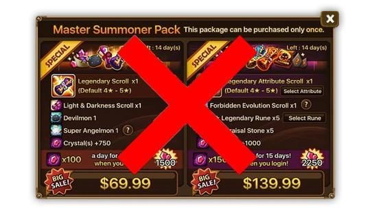 Don't Need In-game Packs